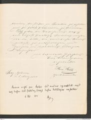 k.k. naturhistorisches Hofmuseum, Intendanzakten 1885-1896 (Hauer), Aktenzahl Z.110/1888, Seite 3